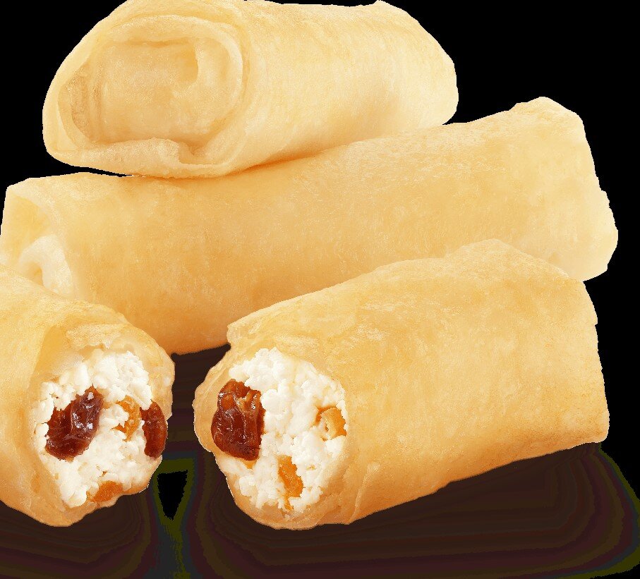 Рулетики с творогом и изюмом. МакДональдс