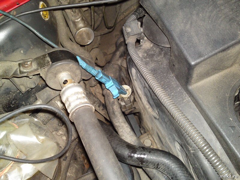 Подключение датчика коленвала к осцилу. 