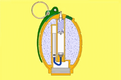 Принцип действия гранаты Ф1