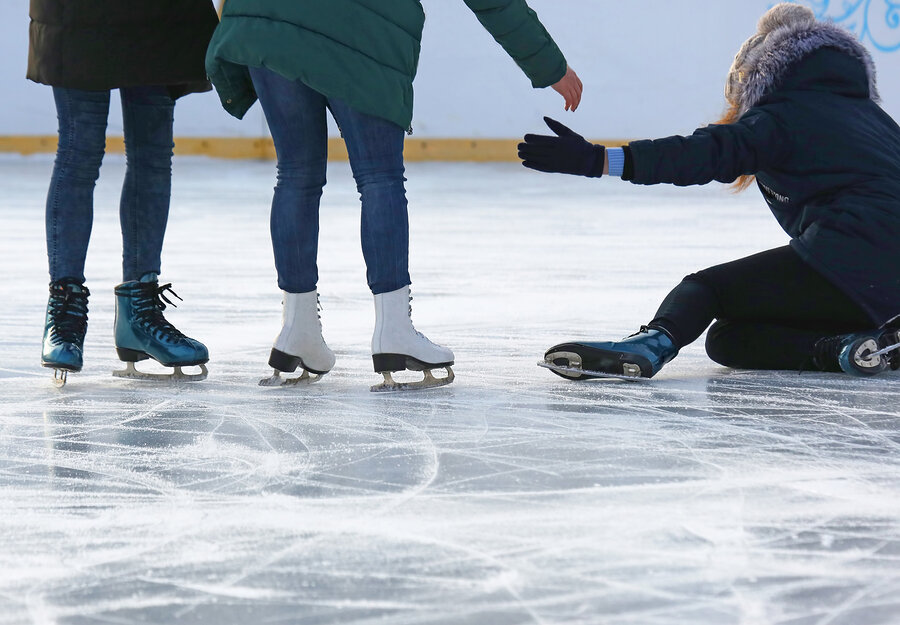 Коньки Ice Skating синие