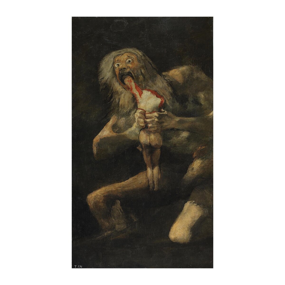 Франсиско Гойя "Сатурн, пожирающий своего сына", 1819 - 1823