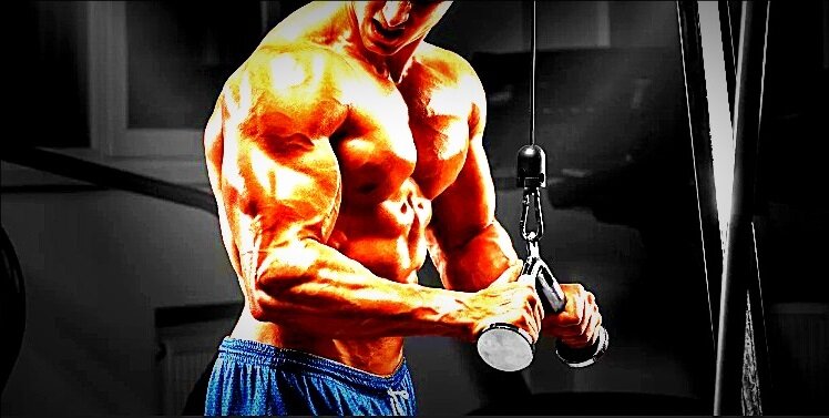 Разгибания рук на блоке