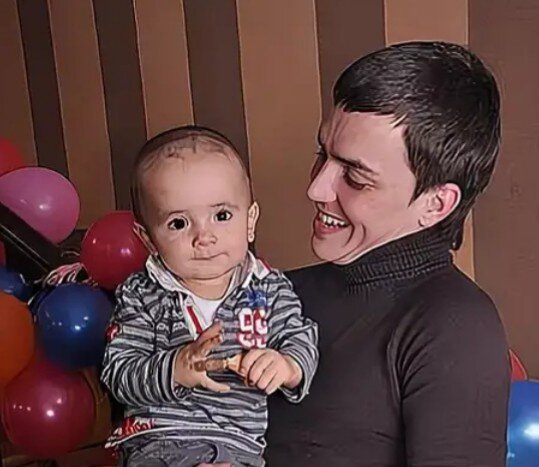 Митя с папой, Евгением Кузиным