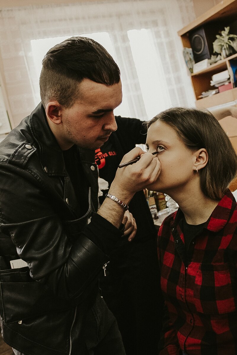 Нескольким девушкам посчастливилось стать моделями у визажистов компании Екатерины и Дмитрия. 