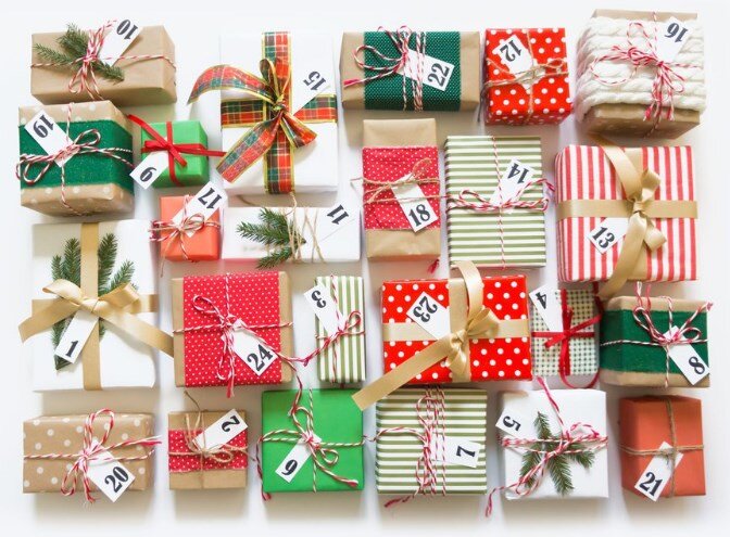 Пример оформления адвент-календаря