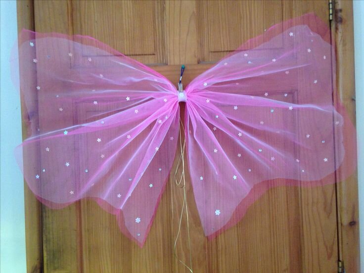 DIY Большие крылья бабочки из флористический пленки - Мастер-класс на adm-yabl.ru