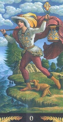 Шут. Старший аркан Таро. Таро Прерафаэлитов. Джулиано Коста. 