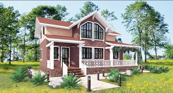 Проект дома по каркасной технологии.