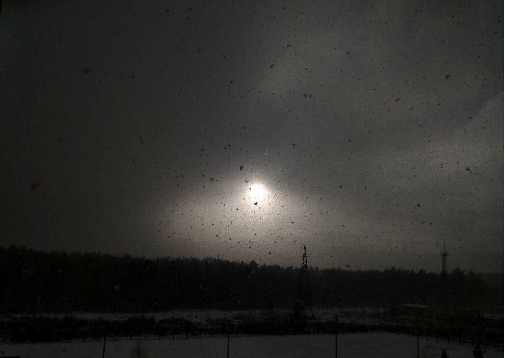 Снегопад в феврале