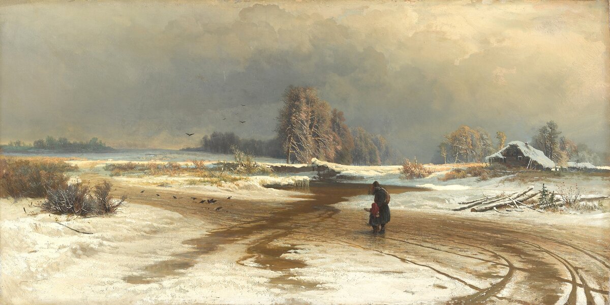 Фёдор Васильев «Оттепель», 1871 год
