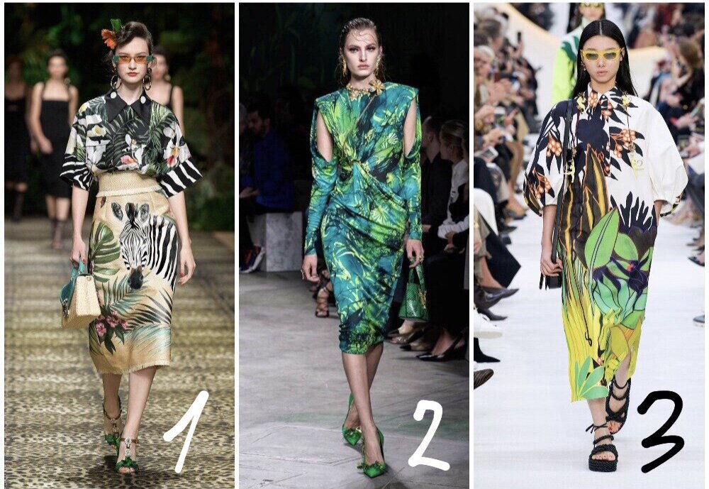 Амазонки на показах 1. Dolce Gabbano 2. Versace 3. Valentino