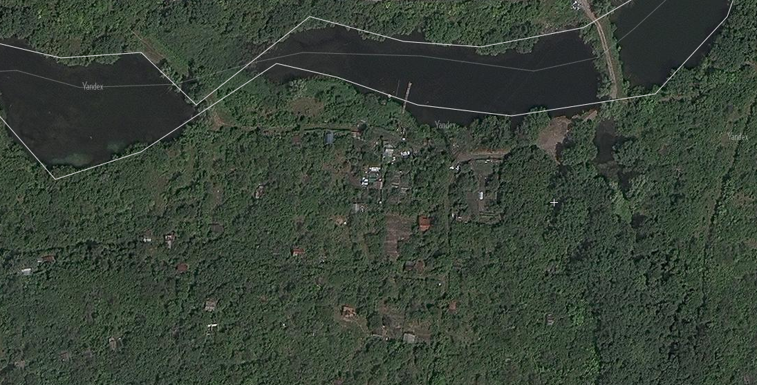 Скриншот снимка спутниковых карт. 