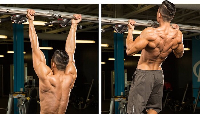 Подтягивания нижним хватом