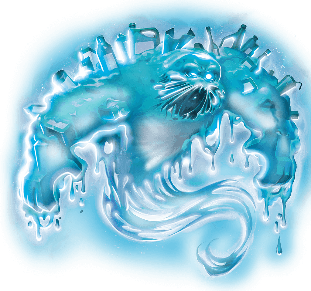 Вас , друзья мои приветствуюет Спьюэр или мерзкая куча мусора. Неудивительно что в этом существе-призраке находится вся вонь, грязь, ржавчина городка Ньюбери. На его спине возмоно увидеть различные бутылки, банки, и даже баки от бензина. Омерзительно.... Но, в игре на мобильном телефоне у меня есть этот призрак, ведь у меня есть набор Автобус 3000. Разговаривает он только кислотными отрыжками.