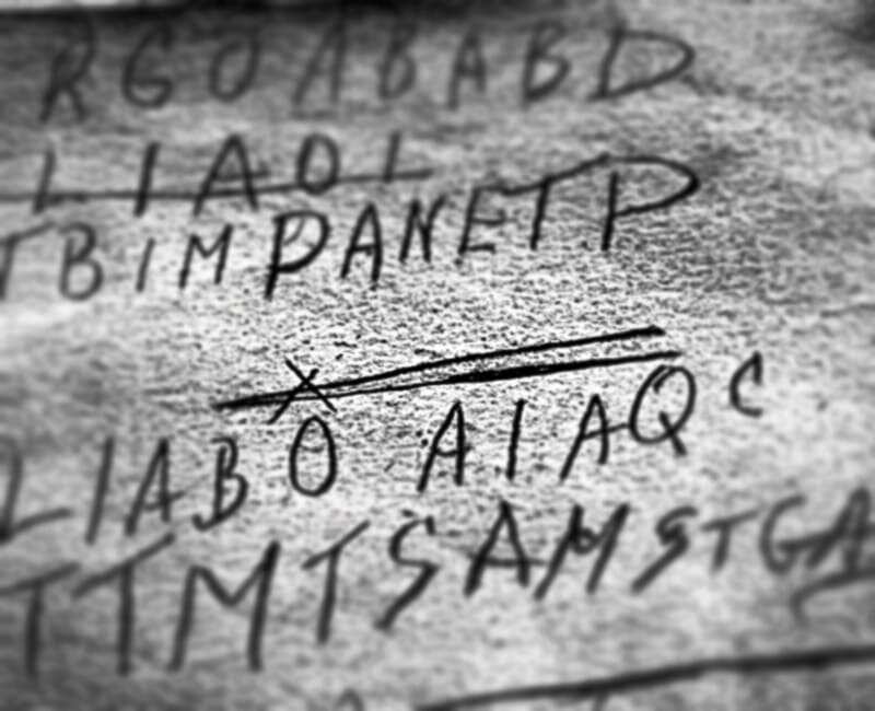 Шифр найденный среди личный вещей "Человека из Сомертона"