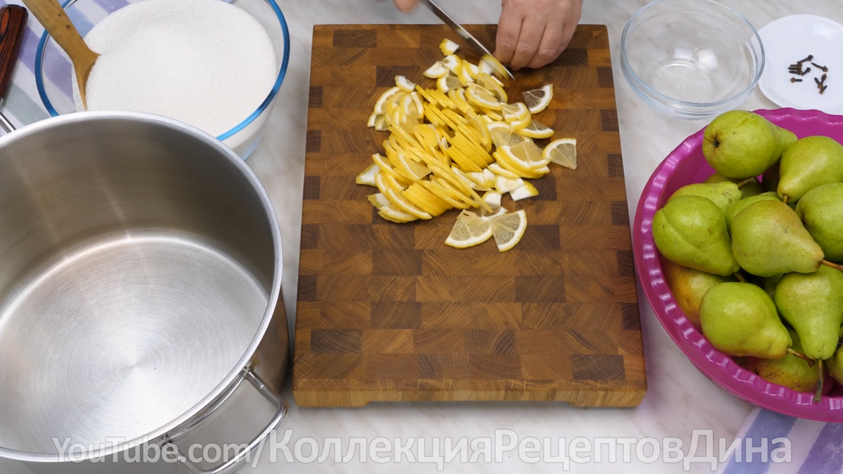 🍐🍋Янтарное варенье из груш с лимоном и гвоздикой! Пряное цукатное варенье  из груш! | Дина, Коллекция Рецептов | Дзен