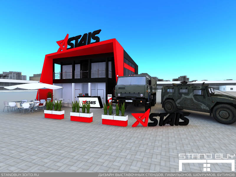 Проект выставочного стенда компании Astais. Архитектор - Павел Сапов.