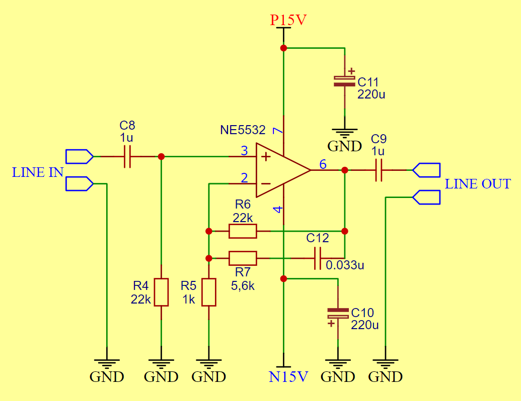 Предусилитель с коррекцией.