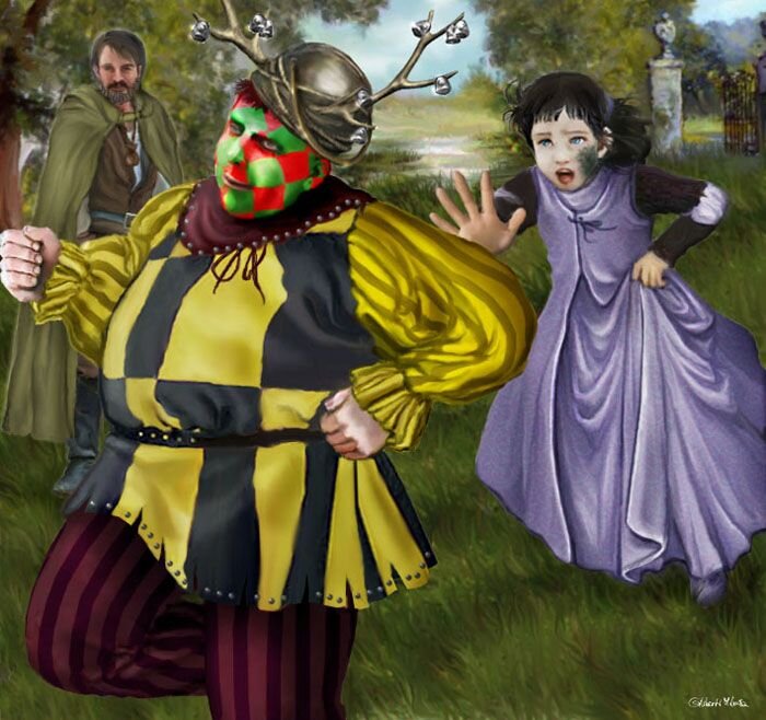 Татуировки на лице - признак раба в Волантисе и обозначение его "специализации"