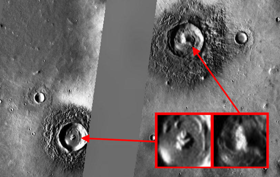 На картах Марса исследователь нашёл изображения искусственных конструкций