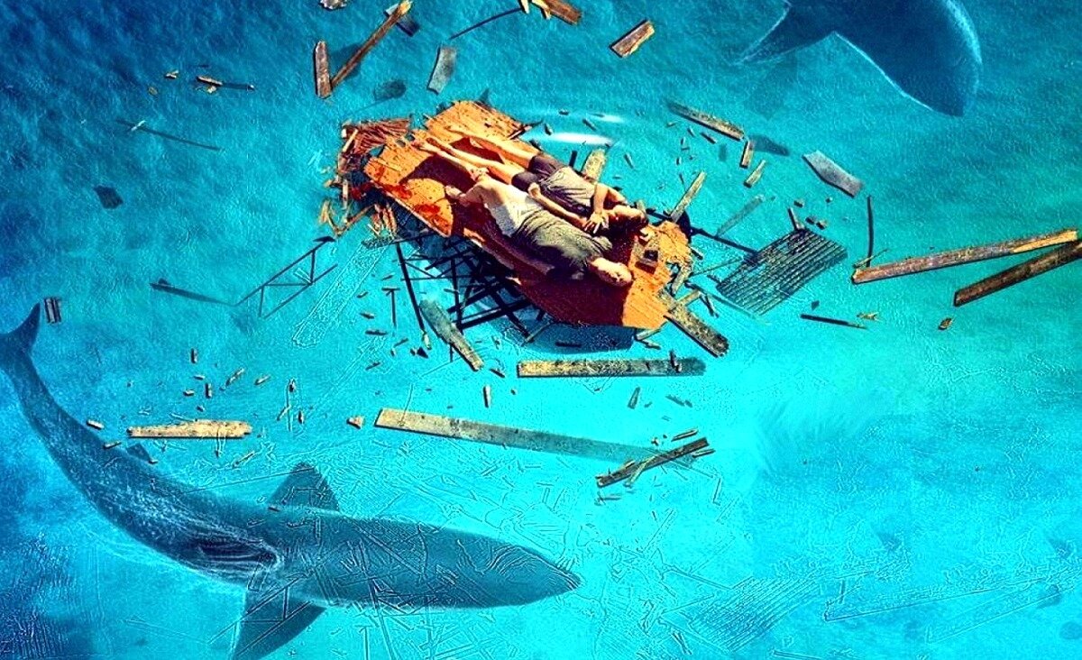 Ничто так не украшает акулье меню, как барахтающееся в воде двуногое, которое величает себя царем природы.