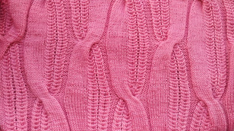 Узор для свитера вблизи