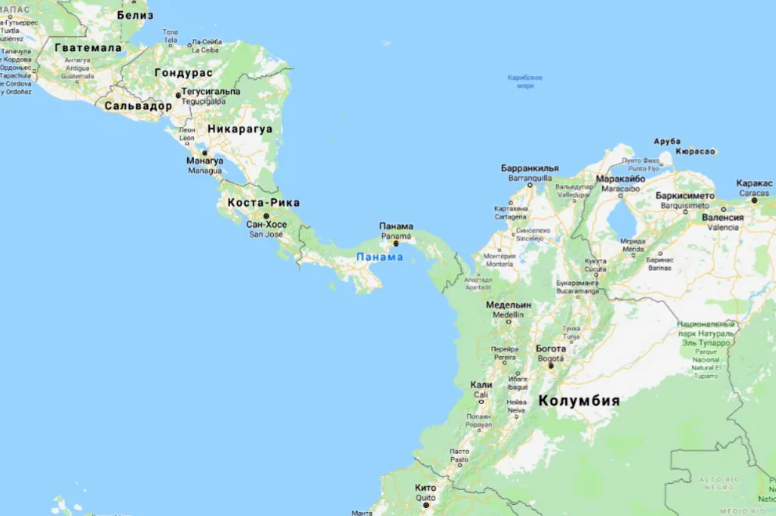 Панама где находится страна на карте мира