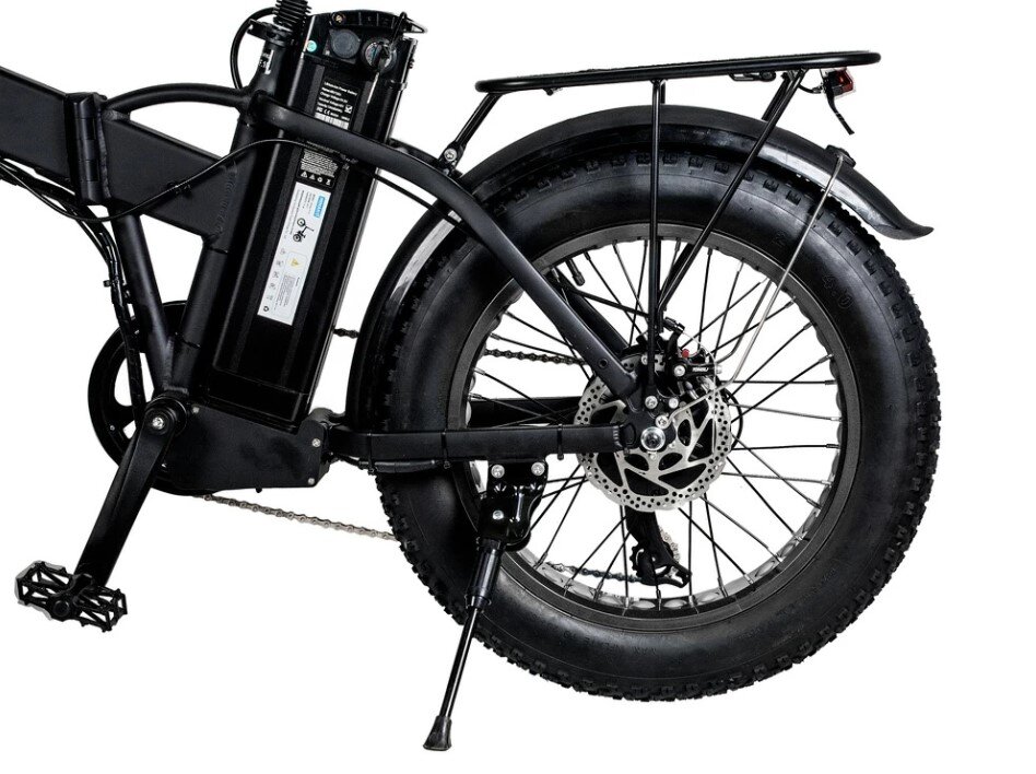 Два электромотора совокупной мощностью 1000 Вт (по 500 Вт на каждое колесо)