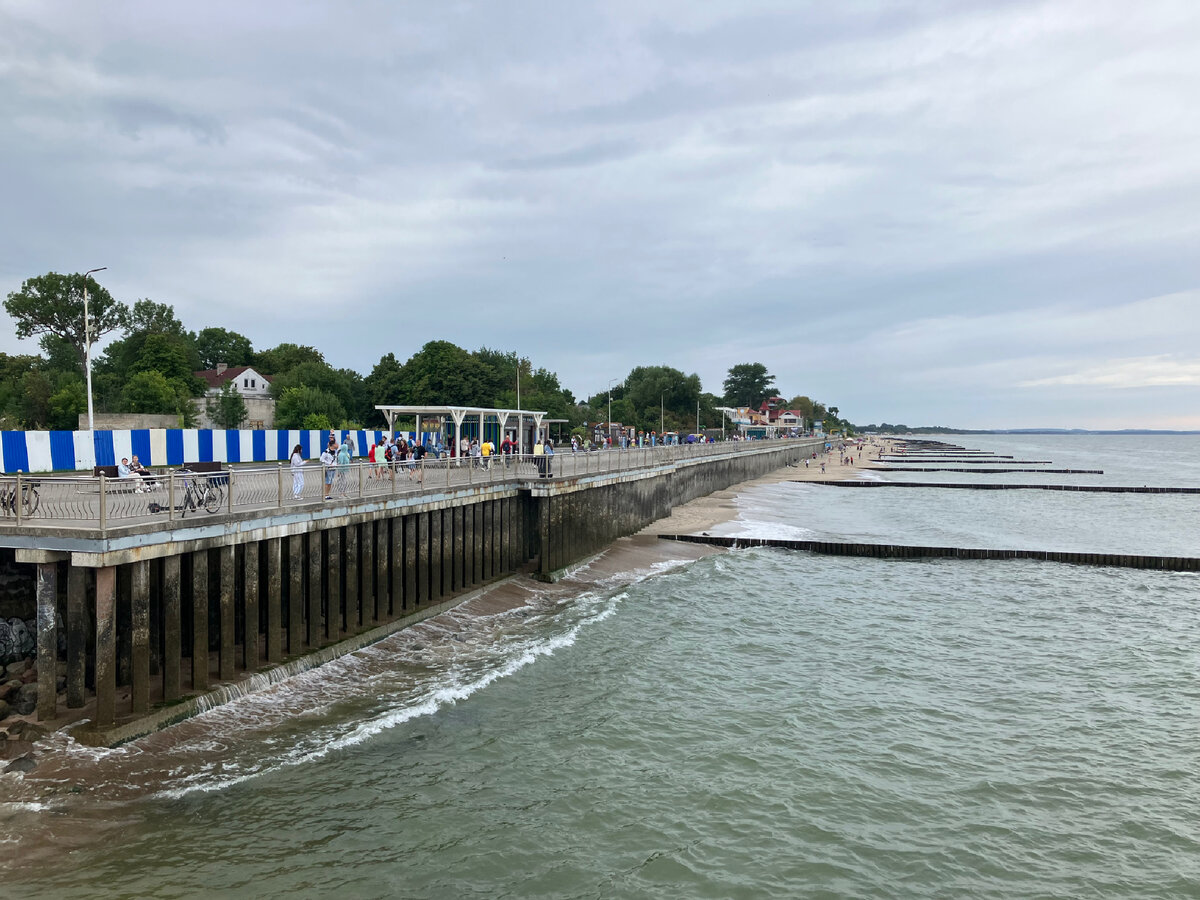 Центральный променад в Зеленоградске