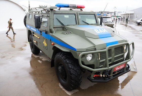    Автомобиль «Тигр-М» на выставке в рамках Международного военно-технического форума «Армия-2023»