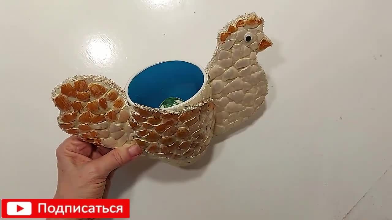 Так Легко и так Просто сделать ПАСХАЛЬНУЮ КУРИЦУ из подручных материалов.пода�рки,поделки,декор DIY