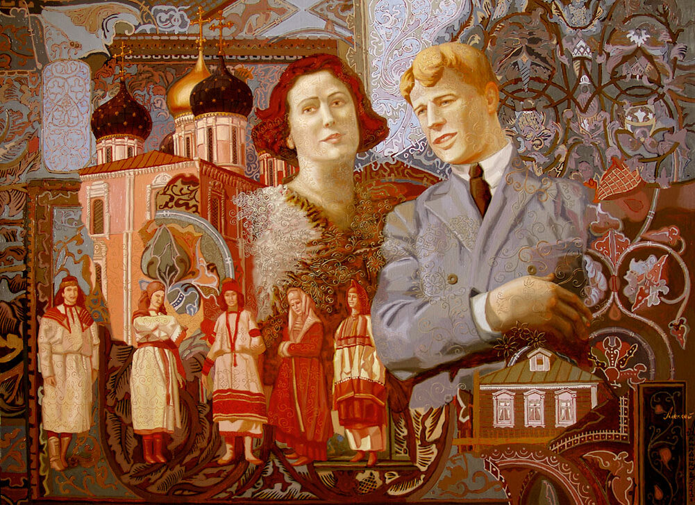Картина "Есенин и Айседора”, Акиндинов А.