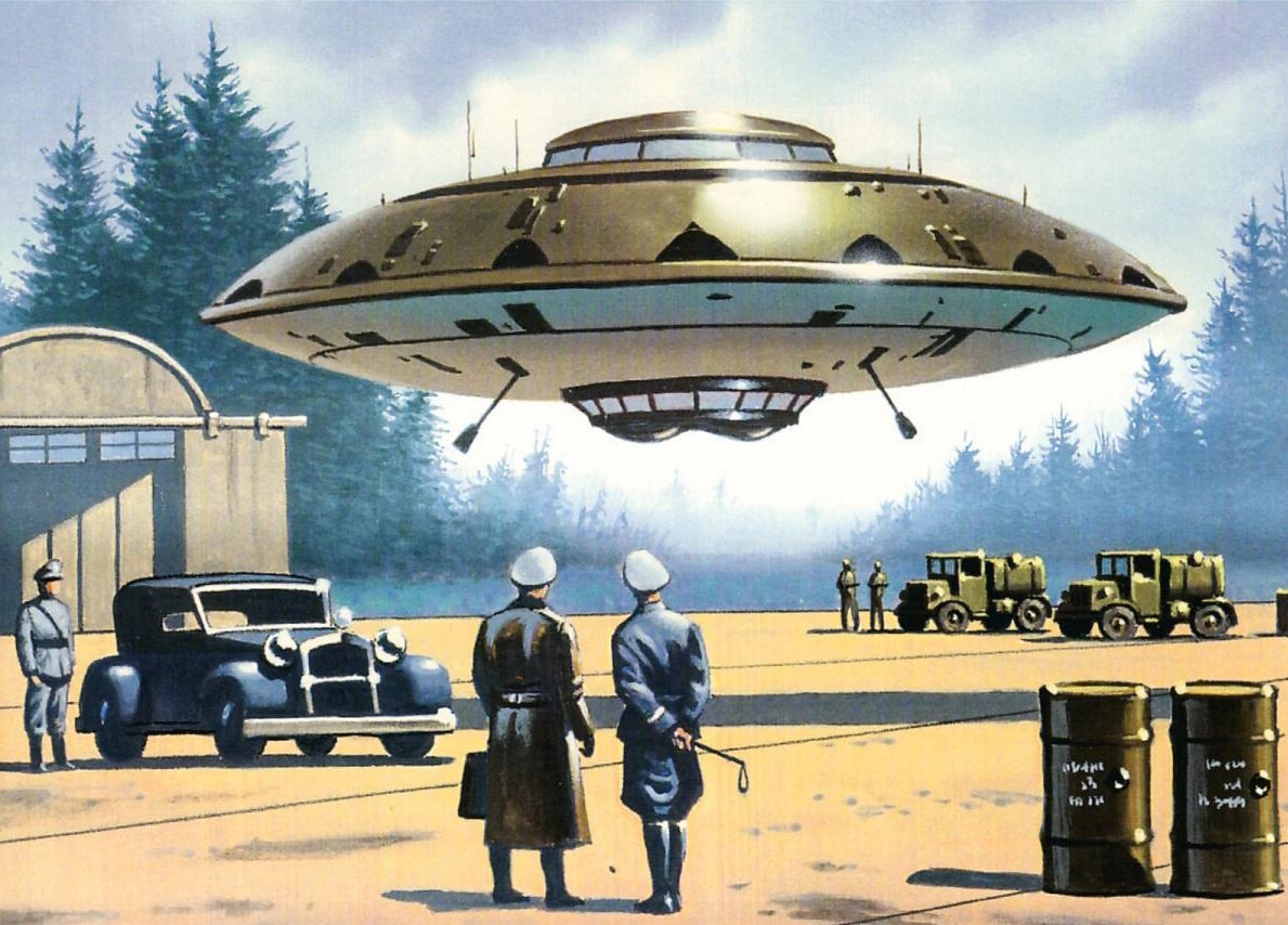 Дисколёты были построены по чертежам, добытым медиумом. (Фото: www.ufostation.net).