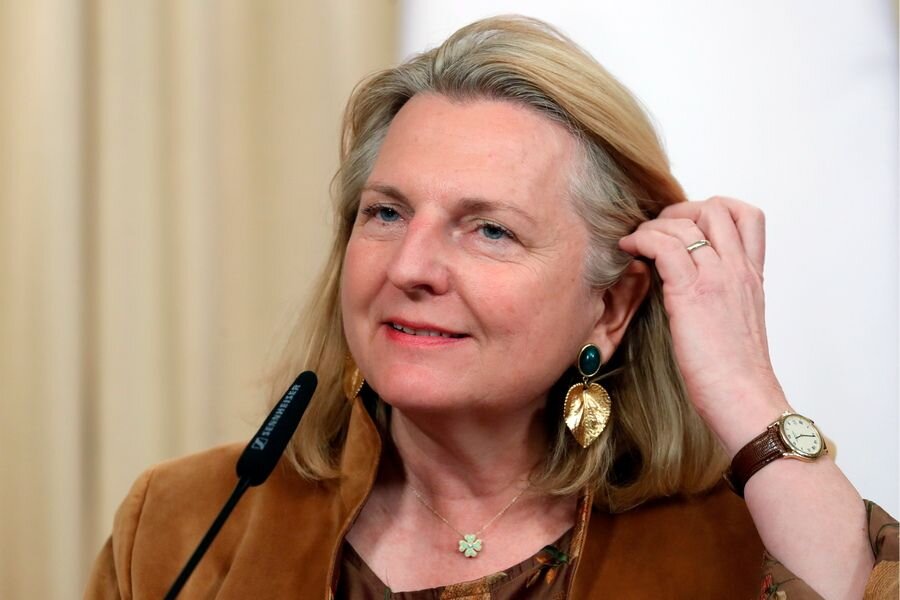    Бывшая министр иностранных дел Австрии Карин Кнайсль © Михаил Джапаридзе/ТАСС