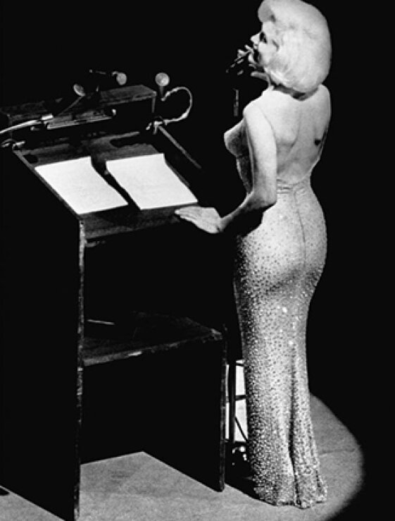 Мэрилин Монро 19 мая 1962 г. (сс) Bettmann/Getty Images