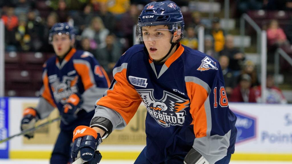 Владислав Колячонок. Досье. 
2018-19 Команда: «Флинт Файербёрдс»

Дата рождения: 26 мая 2001 г.

Место рождения: Минск, Беларусь

Рост: 188 см . Вес: 82 кг .

Позиция: защитник

Возможность участия в драфте НХЛ: 2019 – первый год доступности для драфта

Рейтинги:

• Центральное Скаутское бюро НХЛ: 22-е место (среди хоккеистов, выступающих в Северной Америке).

• Рейтинг Future Considerations: 82-е место.

• Доббер Проспектс: 51-е место.

• Рейтинг ISS: 27-е место.