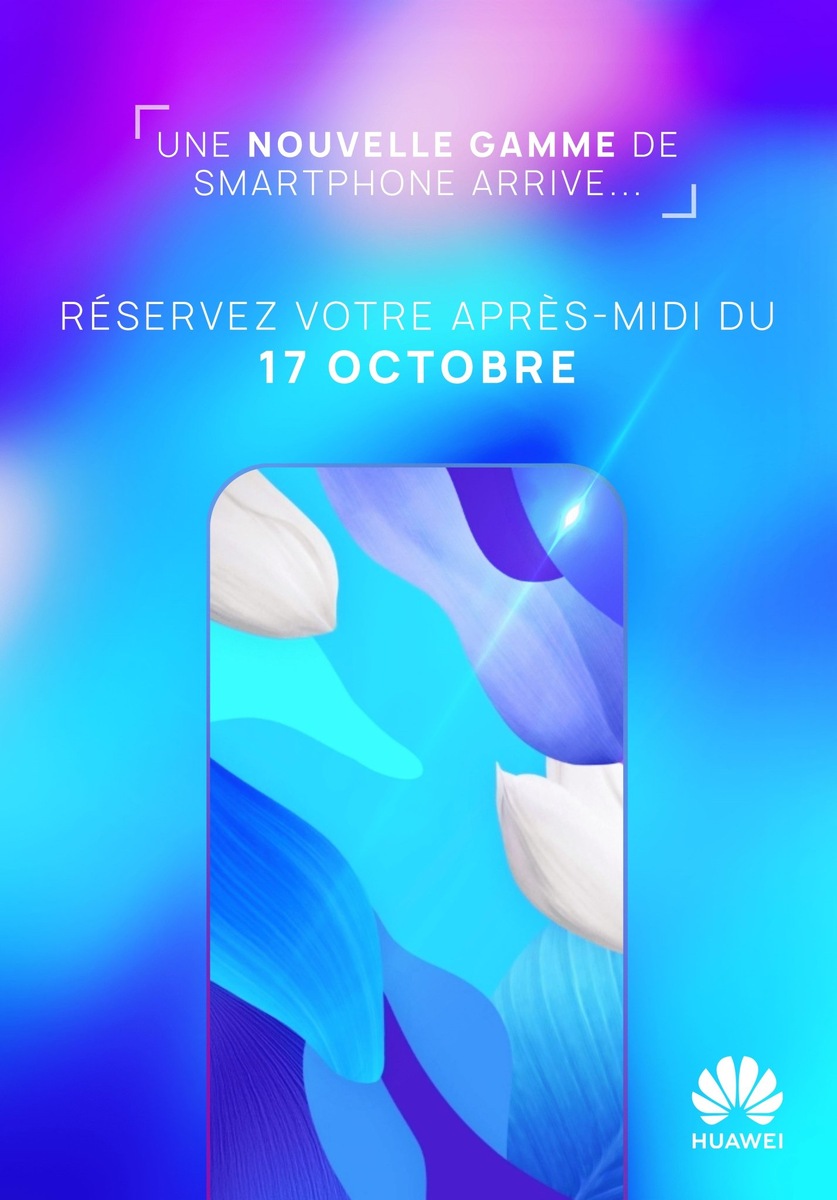Истоник: https://www.gizchina.com/2019/10/11/huawei-will-release-a-new-smartphone-in-france-on-october-17th/