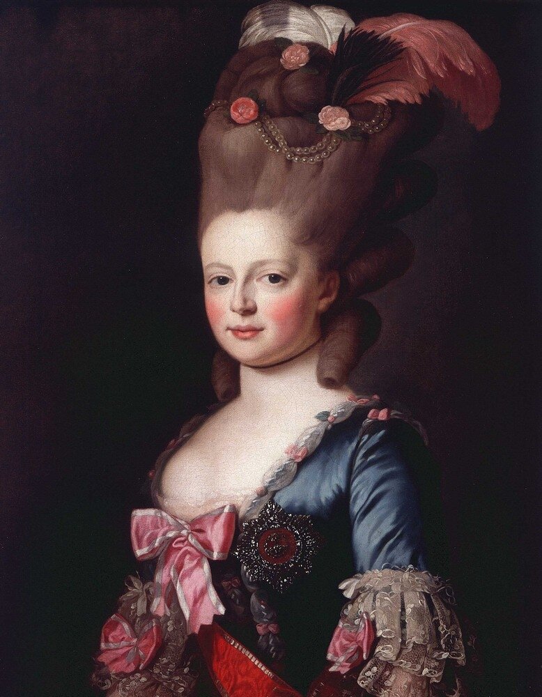 Портрет Великой княгини Марии Федоровны. А. Рослин, ок. 1777 г.