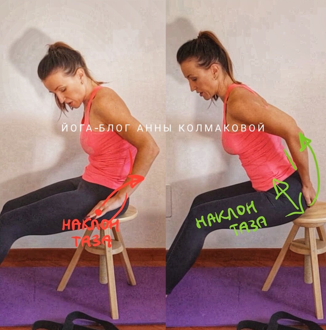 Как растягивать мышцы ног если вы совсем не гибкие. Простое упражнение на стуле.