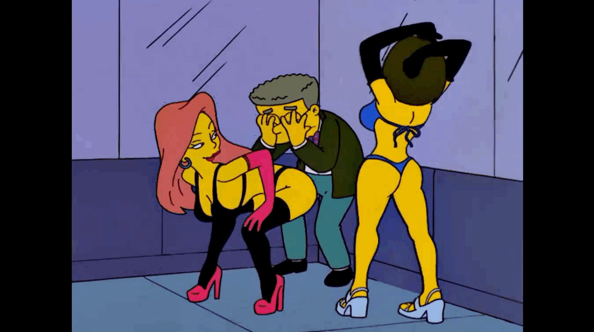 Бедолага Смитерс, каково мучение =) 
(Фрагмент сериала Симпсоны, s13e04)