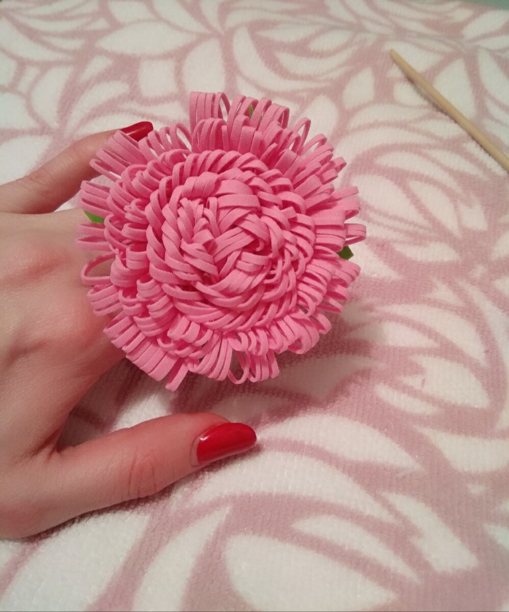 Вот такой цветочек у меня получился