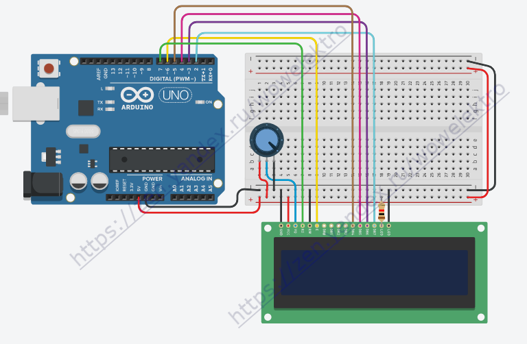 Lcd 1602 скетчи