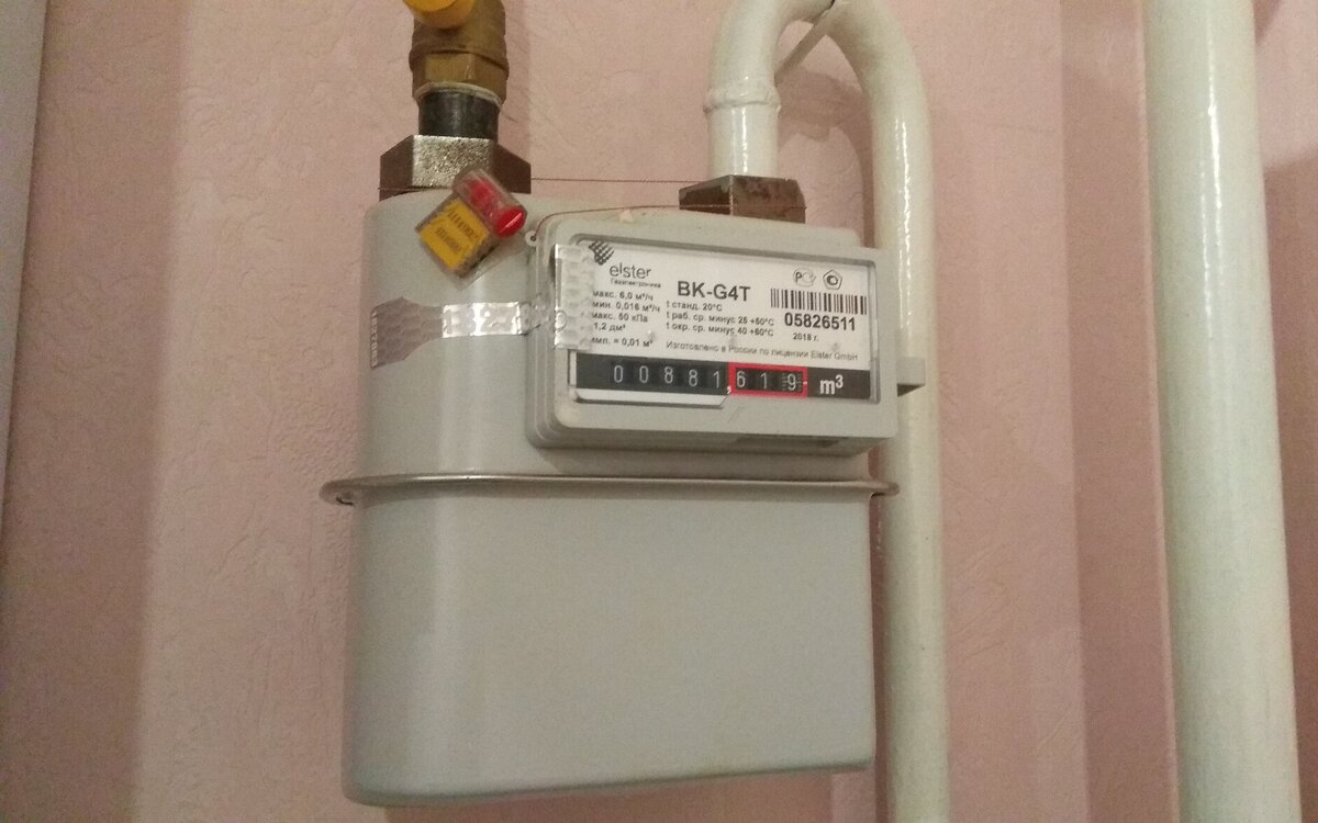 Газовый счетчик по состоянию на 14 декабря 2019 года (фото автора)