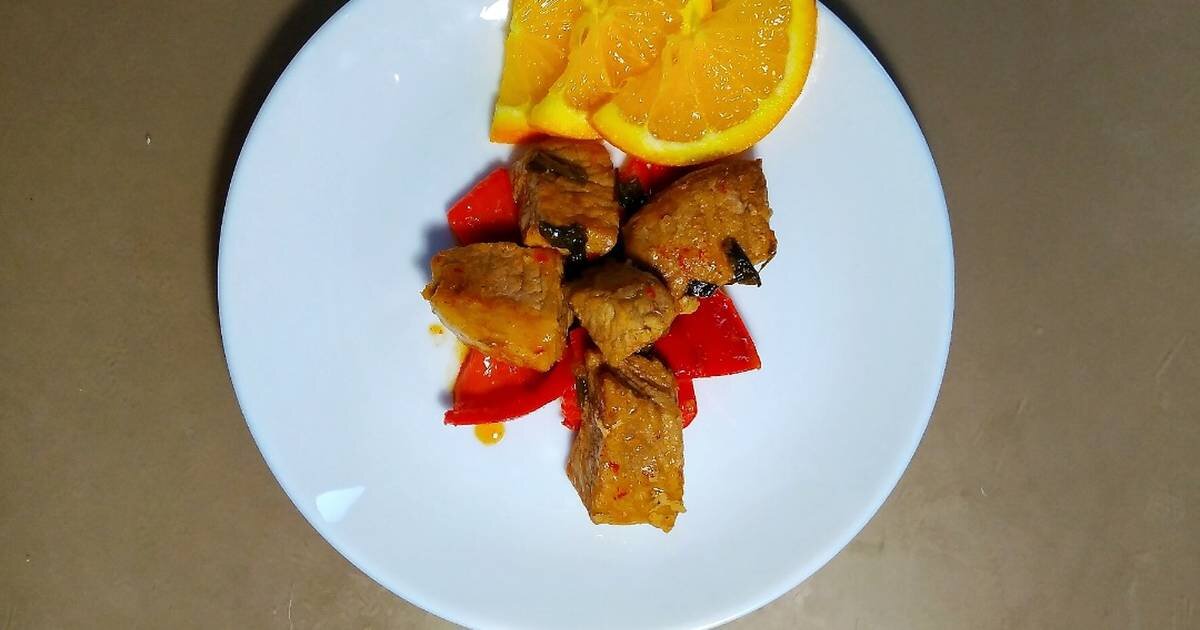 Свинина по-китайски с апельсинами