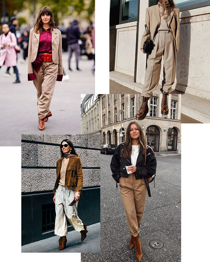 Женские коричневые брюки: правила выбора и сочетания