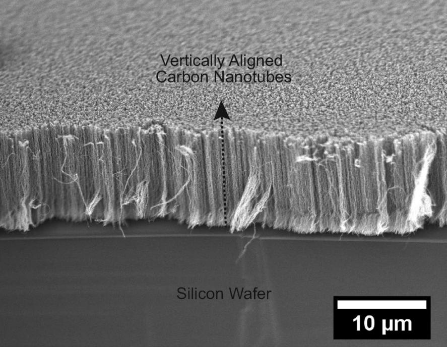 Массив вертикально ориентированных углеродных нанотрубок
