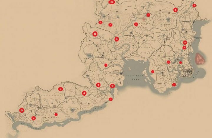 Убежища бандитов в Red Dead Online: Фарм карт сокровищ