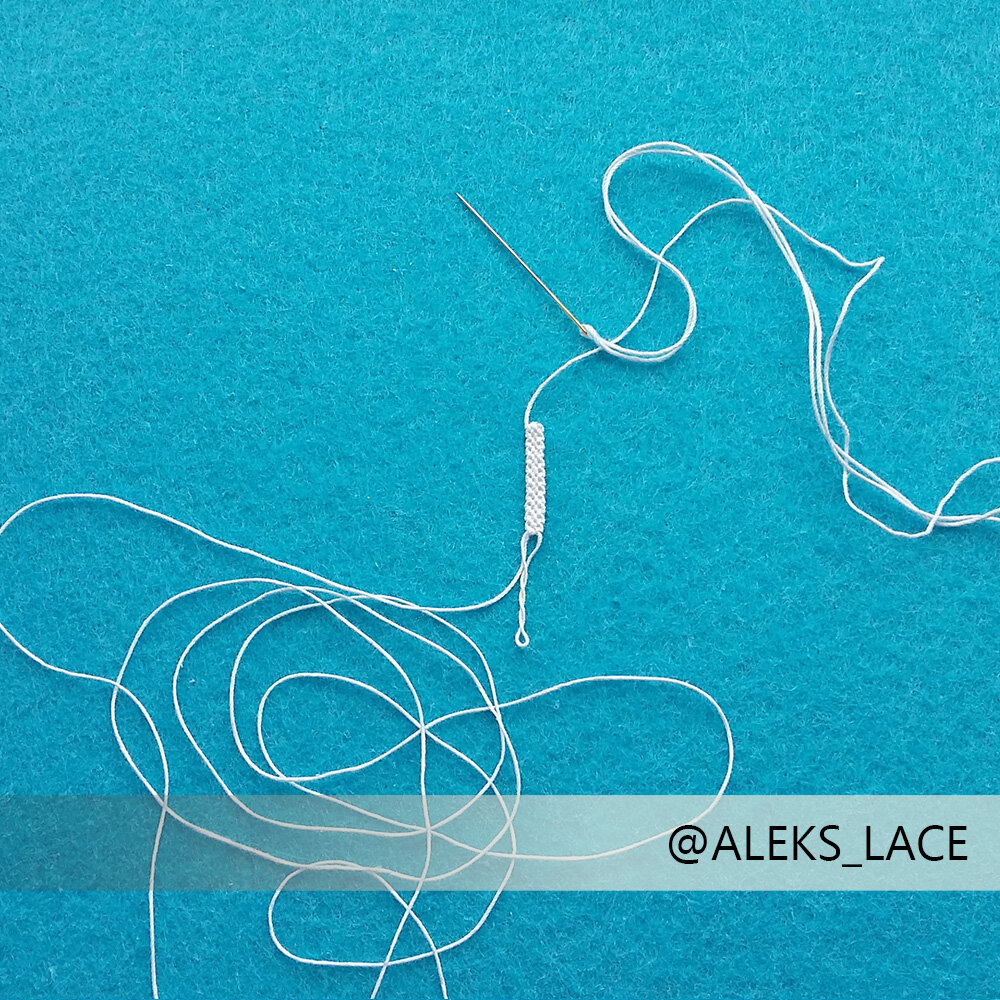 А пока продолжаю шить основание