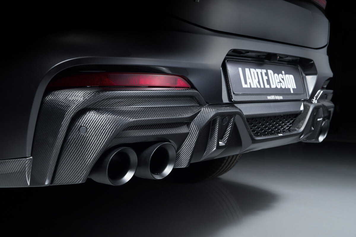 Карбоновый диффузор для BMW X4 G02 от Larte Design