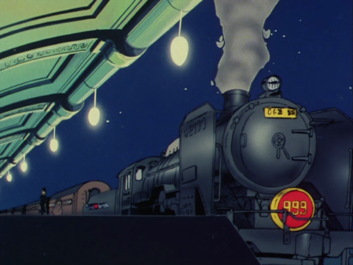 "Галактический Экспресс 999".  Кадр из аниме.